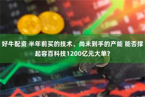 好牛配资 半年前买的技术、尚未到手的产能 能否撑起容百科技1200亿元大单？